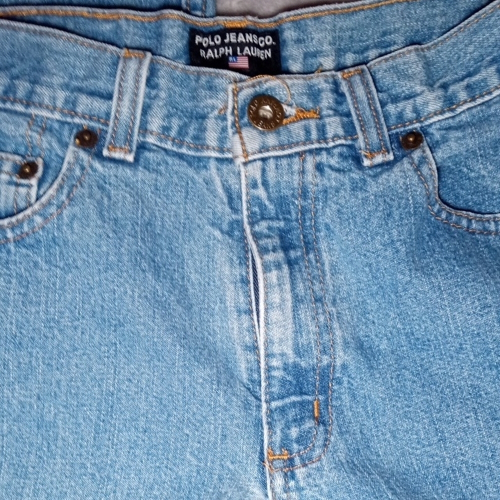 Polo Ralph Lauren, Classic Blue Straight-Leg Jeans, Boys Size 12 - Picture 3 of 3